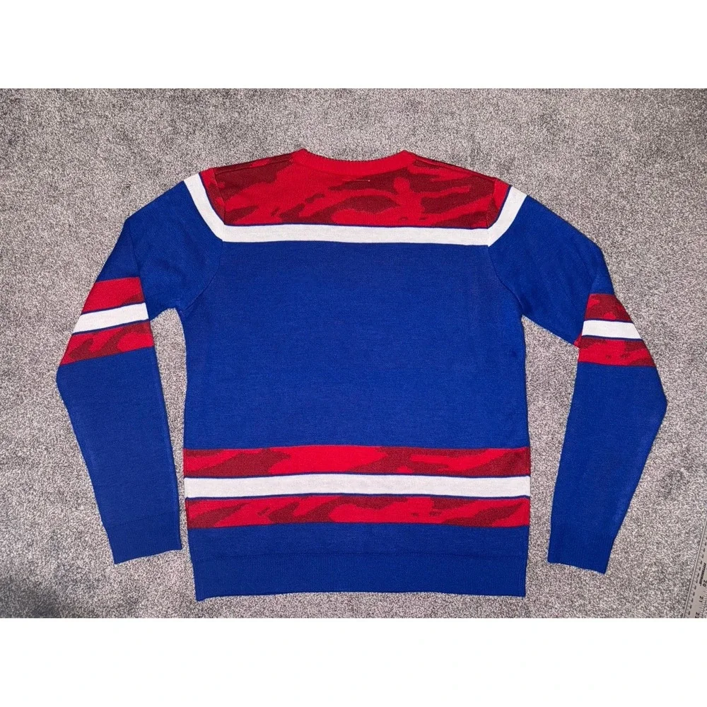 Men's‎ Chicago Cubs Baseball Blue & Red Sweater - Picture 10 of 10